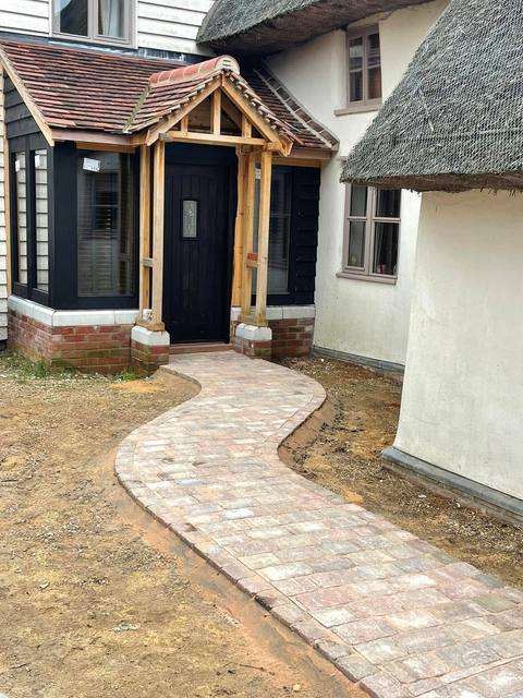 Block paving project, Essex
